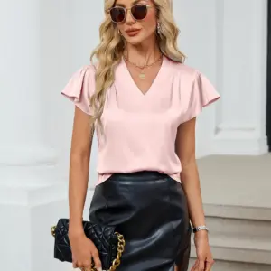 elegant solid color top for women