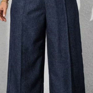 plus size women's elegant straight leg full length pants